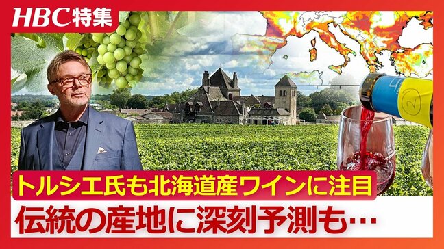 名将トルシエ氏もYOSHIKI氏も“北海道産ワイン”に大注目　なぜ道内各地にワイナリーが急増？「ワイン産地の約55％が失われる」ヨーロッパ伝統の産地には深刻な未来予測が…|TBS NEWS DIG