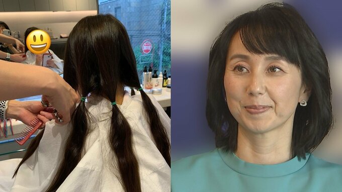 東尾理子さん　次女のヘアドネーションを報告「誰かの為になる喜び」自身も2年前に髪の毛を寄付|TBS NEWS DIG