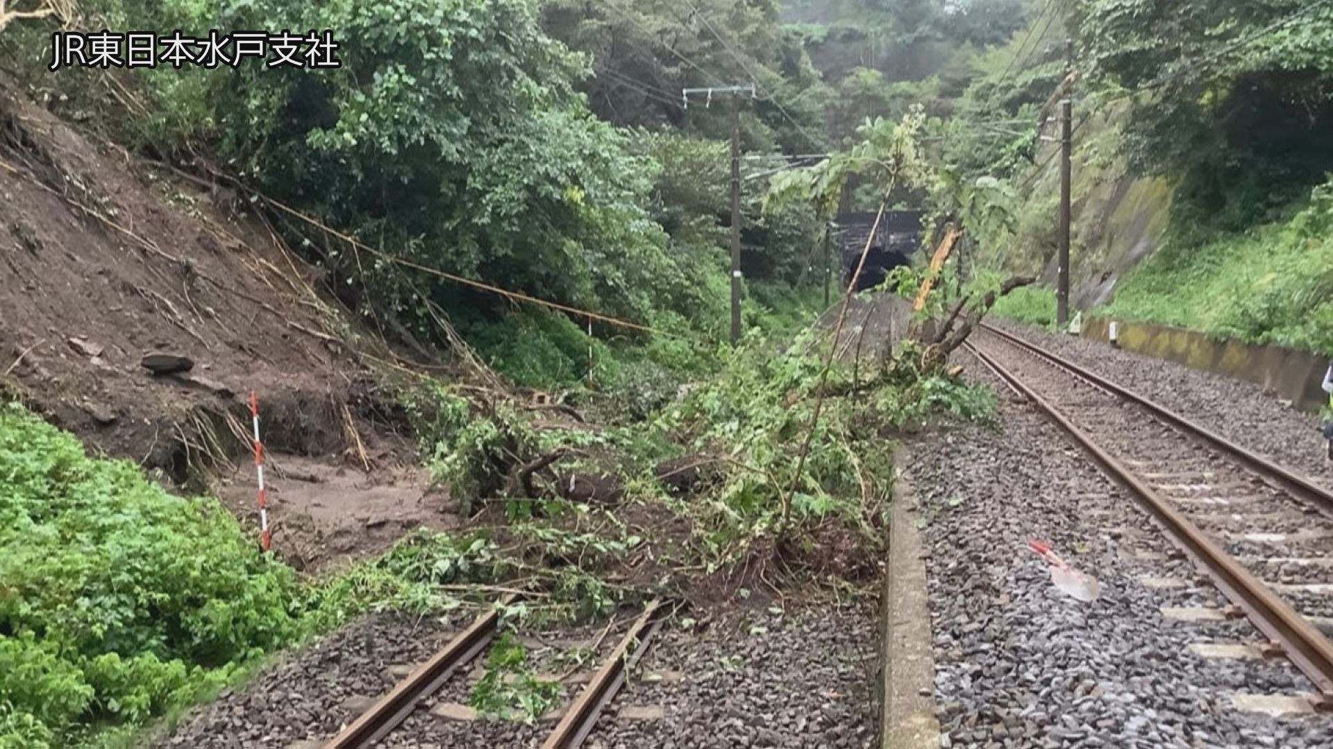 JR常磐線一部区間で終日運転見合わせ 大雨の影響で 復旧の見通したたず