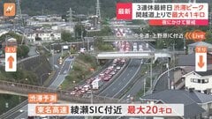 今年最後の3連休・最終日（4日）渋滞がピーク　関越道上りで最大41キロ　東北道26キロ　東名高速最大20キロの渋滞予測　夜にかけて警戒| TBS CROSS DIG with Bloomberg
