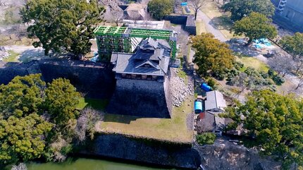 熊本地震・復旧の記憶（地震から1年9か月）熊本城 飯田丸五階櫓【平成