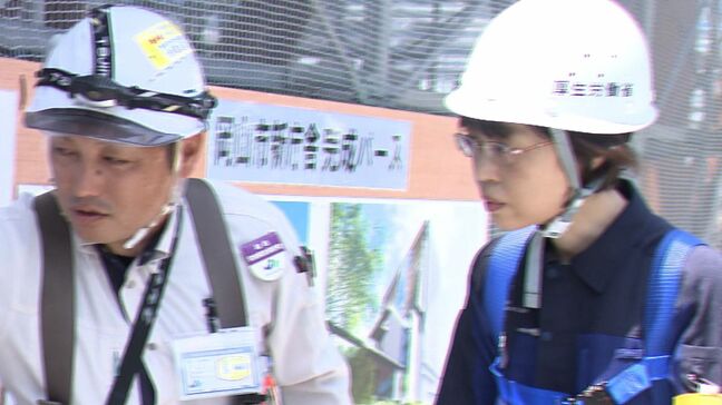 岡山市役所新庁舎の建設現場で安全確認　義務化された熱中症対策や墜落・転落防止対策などをチェック【岡山】|TBS NEWS DIG