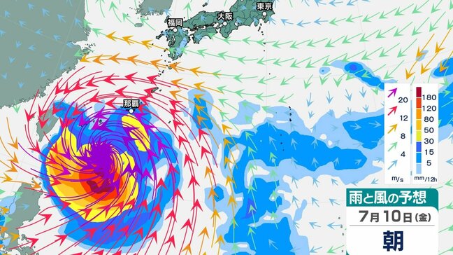 【台風情報】大型で猛烈な「台風9号（バービー）」10日には沖縄の南に接近へ...最大瞬間風速85m/s予想　日本への影響、進路は？7月16日（木）までの雨・風シミュレーションで確認　今後の気象情報に注意【気象庁6日午後0時45分発表】|TBS NEWS DIG