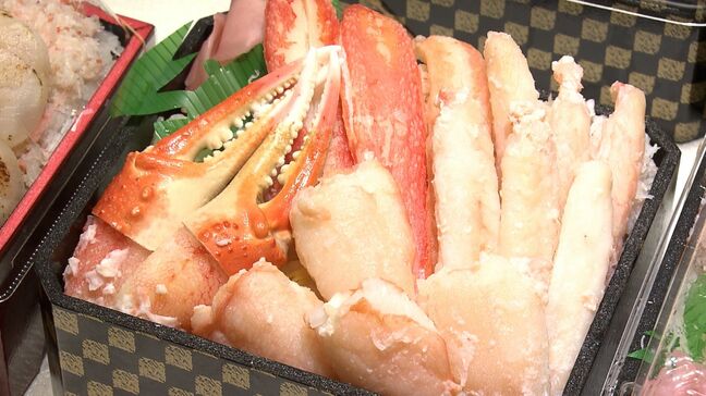 カニが豪快に盛られた海鮮丼や北海道産クリームたっぷりのミルフィーユ　クロマグロの専門店も　岡山高島屋で “大北海道展”【岡山】|TBS NEWS DIG