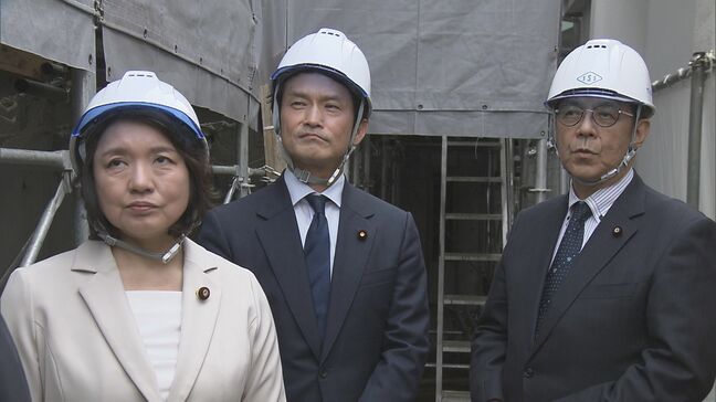 中道・立憲・公明の3党首が建設現場視察 イラン情勢の影響「極めて深刻」 補正編成の必要性強調|TBS NEWS DIG