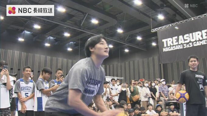 3×3 GAMES 東京五輪バスケ 日本キャプテン 田中大貴選手や山本麻衣選手らがジュニアと交流【長崎】　|　長崎のニュース | 天気 | NBC長崎放送