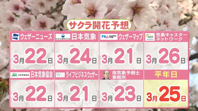 10年に一度の強烈寒波あっても…　桜の開花は平年より早めか　気象会社の予想出そろう　|　RCC NEWS | 広島ニュース | RCC中国放送