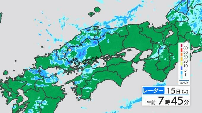 【きょう4/15(火)広島天気】夜遅くにかけ局地的に雷雲が発達　急な強い雨や突風・落雷のおそれ　大気の状態が非常に不安定|TBS NEWS DIG