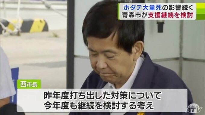 「漁業支援策・生活面での支援策、両方を進めていきたい」青森市・西秀記市長が対策継続を検討　ホタテ大量死の影響で不漁続く青森　被害深刻な青森市漁協は例年の1割ほど…　|　青森のニュース│ATV NEWS│青森テレビ