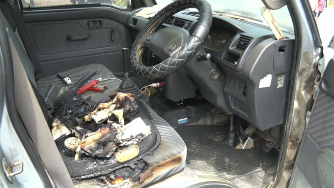 「ドアを開けたら黒い煙が…」名護市で不審火 車7台などに被害　座席シートや鞄が燃える　|　沖縄のニュース｜RBC 琉球放送