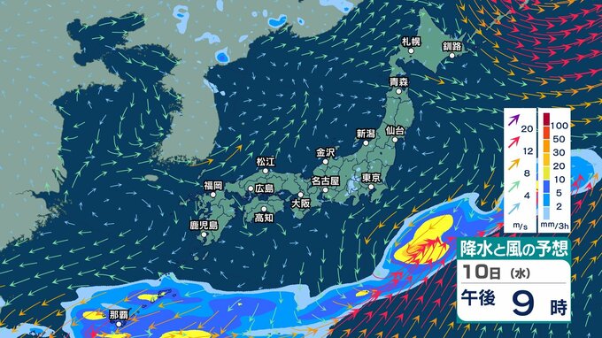 【 今後の雨 】沖縄・奄美で雷を伴う非常に激しい雨の恐れ　14日(日)頃からは太平洋側中心に「警報級大雨」か【10日(水)～15日(月)午後3時の雨風シミュレーション・10日正午更新】|TBS NEWS DIG