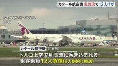 カタール航空機がトルコ上空で乱気流に巻き込まれ12人けが| TBS CROSS DIG with Bloomberg