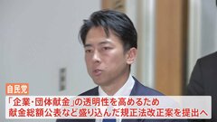 自民党 企業・団体献金をめぐり政治資金規正法の改正案を単独提出へ　小泉進次郎氏が明言| TBS CROSS DIG with Bloomberg