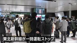 宮城県で震度5弱　東北新幹線が一時運転をストップ 仙台駅でも混雑　女川原発2号機に異常なし|TBS NEWS DIG