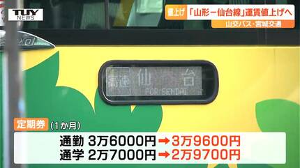 仙台 山形 高速バス 回数券 6回分 山交バス みやぎこうつう宮城交通 高速バス】仙台―山形、片道100円値上げで1100円に、2枚回数券は2100円