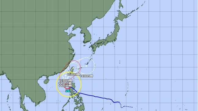 【台風情報】今後はカーブし沖縄に接近か...大型の台風26号(フォンウォン)　最大瞬間風速60メートル予報　このあとの勢力と進路を詳しく　沖縄への影響は？ 全国の天気を地方ごとに　気象庁|TBS NEWS DIG