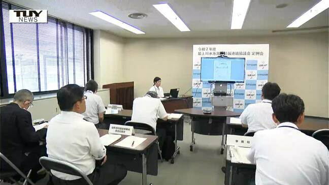 雨が少なく川の水位が低下...最上川の渇水に備える会議 さらなる水位低下の際は臨時の会議開き対応(山形)|TBS NEWS DIG