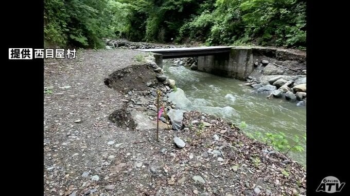世界遺産・白神山地「暗門の滝」に続く歩道が川に流され10か所以上崩れる　6月30日夜からの大雨の影響　青森県西目屋村　|　青森のニュース│ATV NEWS│青森テレビ