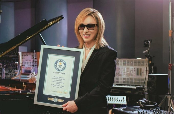 【YOSHIKI】ギネス世界記録™に認定　「最も高額で完売したディナーショーチケット」で　１席 ３０ 万円「VIP プレミアムパッケージ」|TBS NEWS DIG