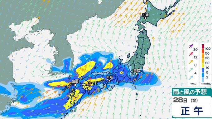 西日本から東日本　あすから金曜は大雨に…梅雨前線が活発化　雨シミュレーションきょう～30日（日）【大雨情報】　|　鹿児島のニュース｜MBC NEWS｜南日本放送