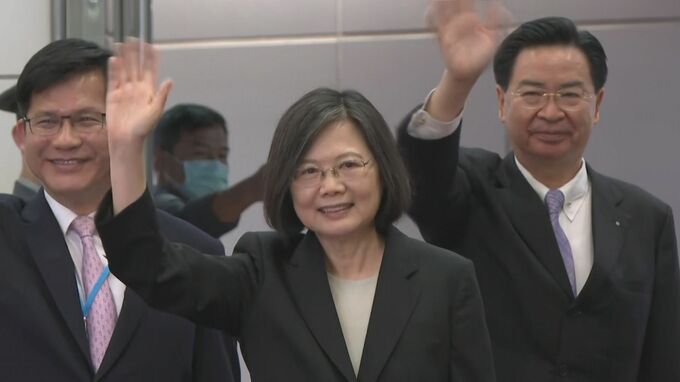 台湾の蔡英文総統が外遊へ　アメリカでは下院議長と会談か|TBS NEWS DIG