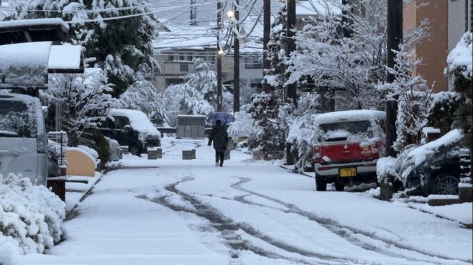 【きょう3/17(月)広島天気】けさは広島市郊外でも雪化粧　山地はまとまった積雪で夕方まで雪降りやすく　冬型の気圧配置で風冷たい|TBS NEWS DIG
