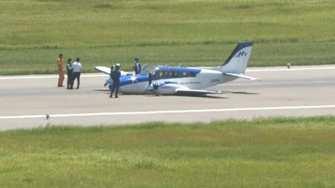 大分空港の「小型飛行機胴体着陸」のトラブル 国土交通省が“航空事故”に認定　|　大分のニュース｜OBS NEWS｜大分放送